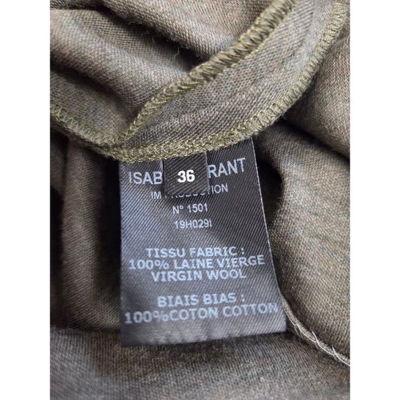 Isabel Marant Skirt Etoile Grey Joca Jersey Asymmetric Virgin Wool EU 36 Small 4 - Picture 9 of 14